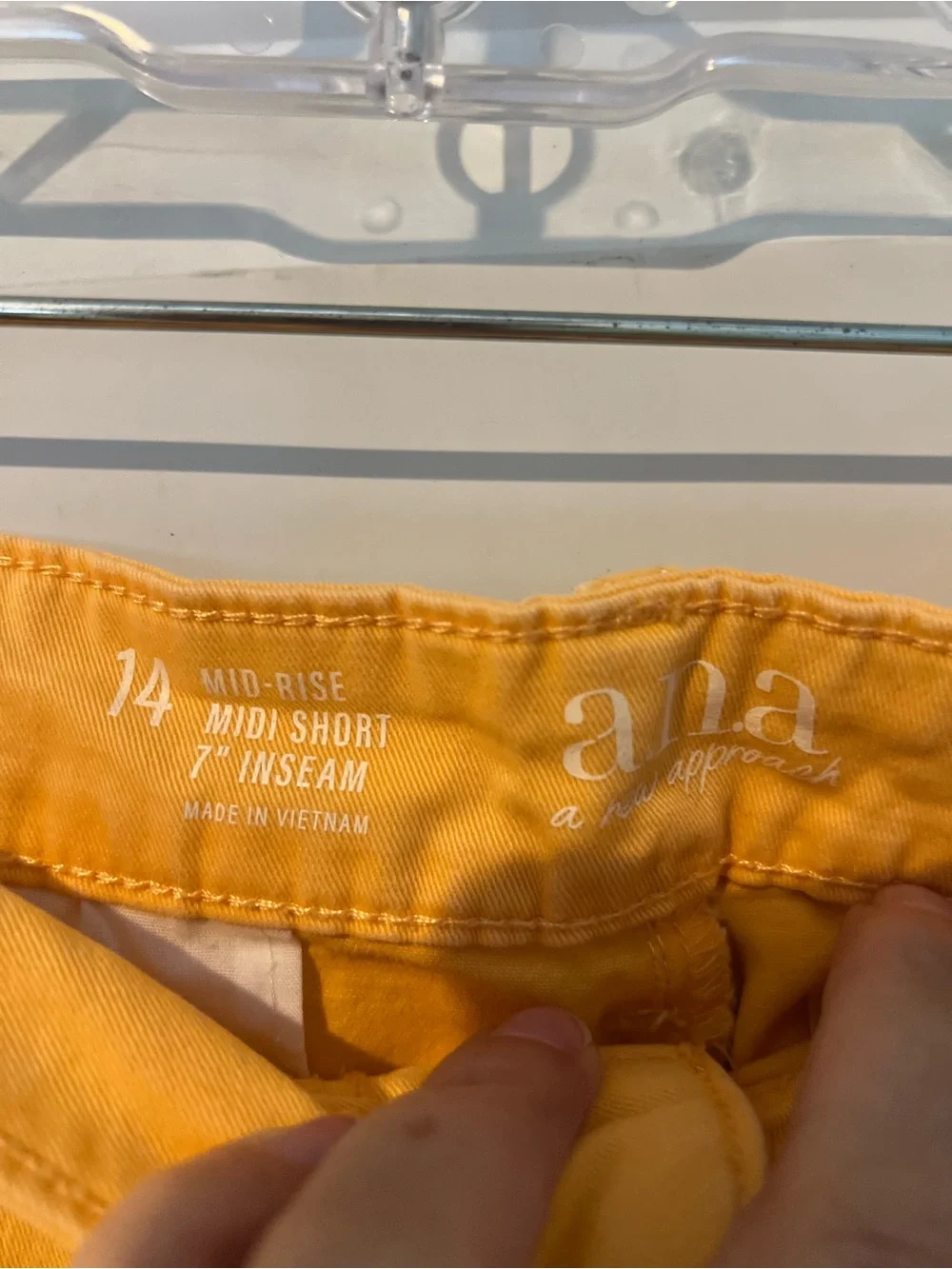 a.n.a Sunny Yellow Women's Bermuda Shorts